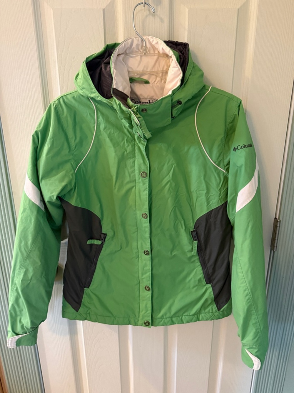 Columbia Lime Green and Black Women's Ski Jacket